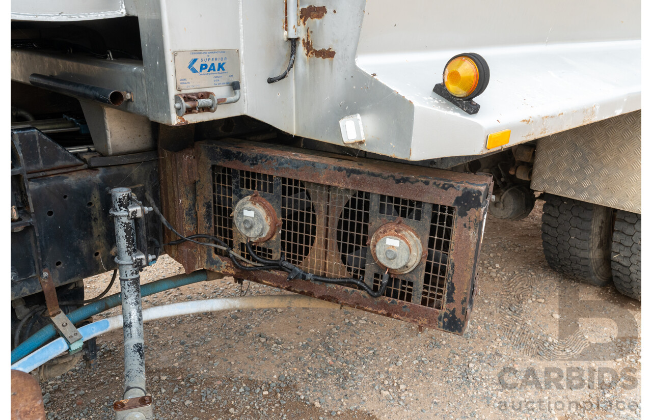10/2003 Hino GH1J 500 Series Medium Duty Garbage Truck (Dual Control) 2d Cab Chassis Silver Turbo Diesel 6cyl - Automatic