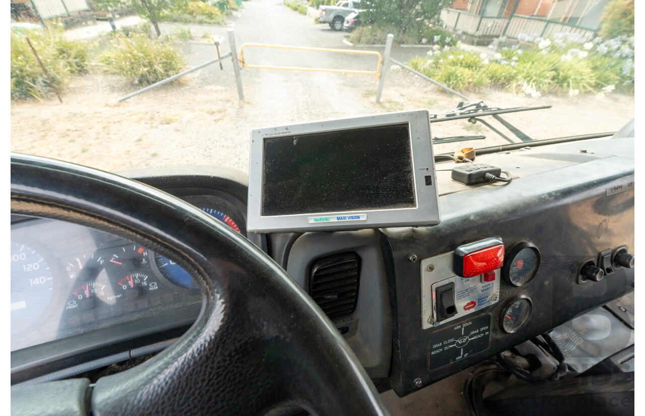 10/2003 Hino GH1J 500 Series Medium Duty Garbage Truck (Dual Control) 2d Cab Chassis Silver Turbo Diesel 6cyl - Automatic