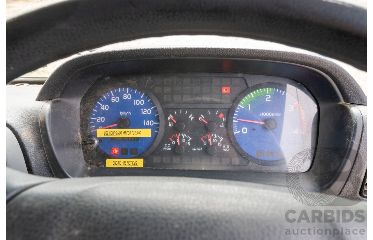 10/2003 Hino GH1J 500 Series Medium Duty Garbage Truck (Dual Control) 2d Cab Chassis Silver Turbo Diesel 6cyl - Automatic