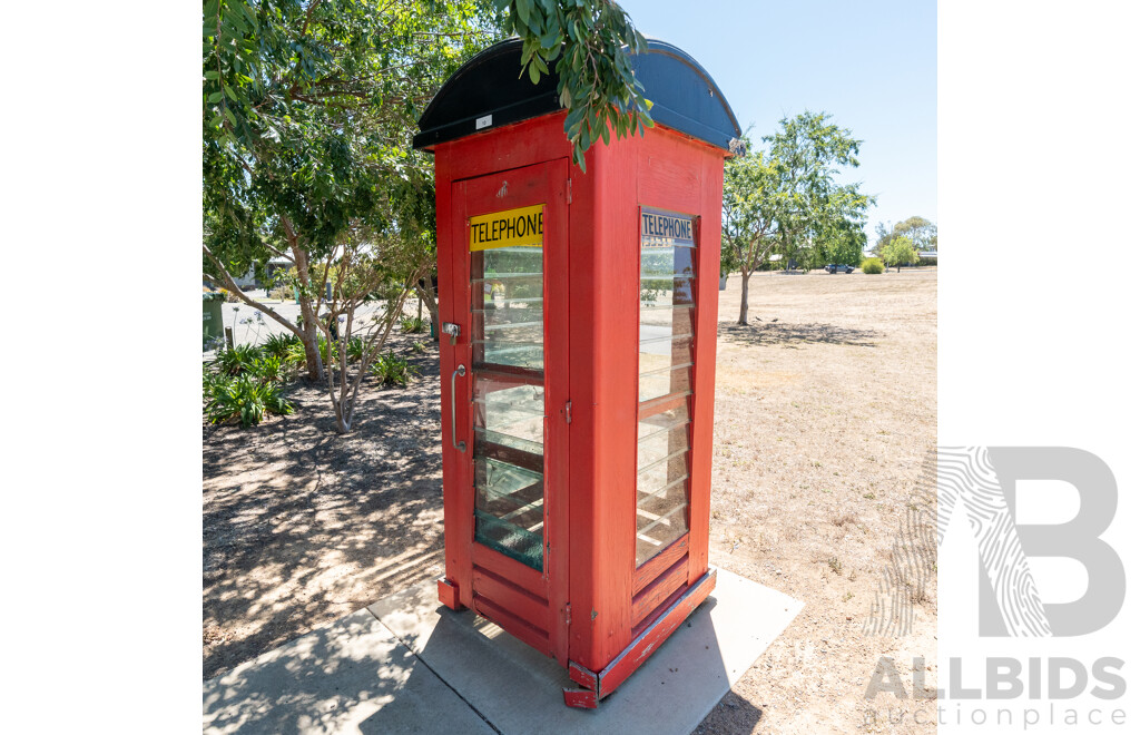 Vintage Red Australian Phone Box