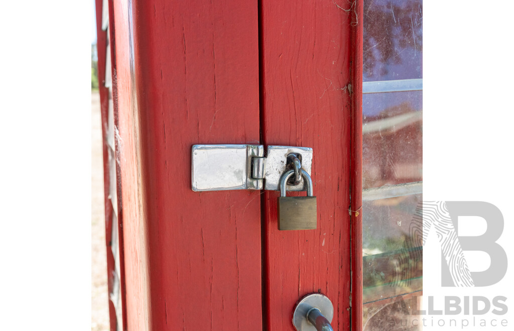 Vintage Red Australian Phone Box