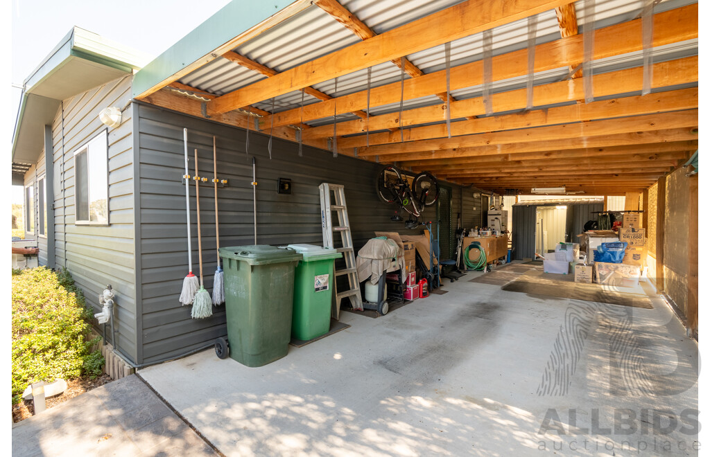 Alvannex Pty Ltd Demountable/Movable Dwelling - Two Bedroom Caretakers Residence - Approximately 140 Square Meters with Carport and Garden Shed