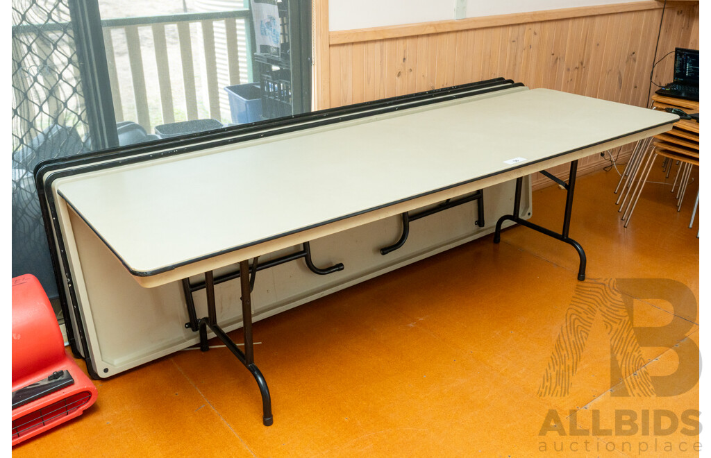 Nu-Furn Event Pro Life 2430mm Trestle Tables - Lot of Three