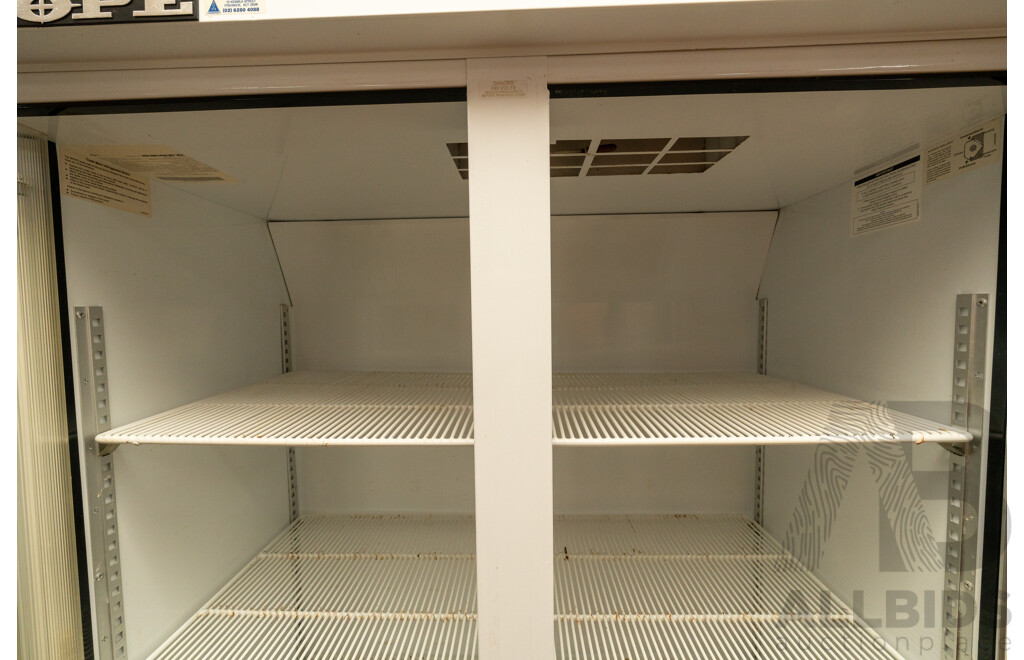 Skope 1000 Litre Two Door Upright Commercial Display Refrigerator - TME1000-H