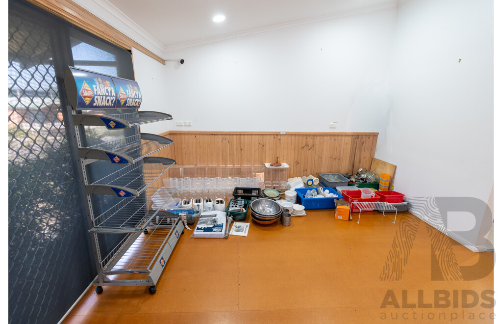 Selection of Food Service and Food Preparation Equipment with Mobile Display Rack