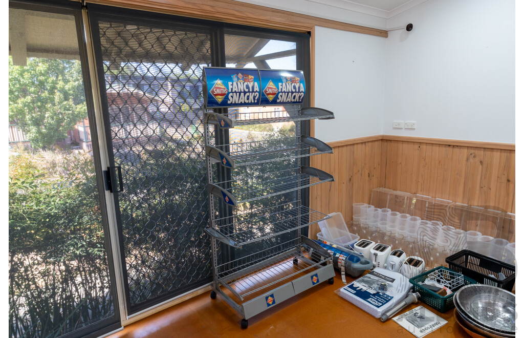 Selection of Food Service and Food Preparation Equipment with Mobile Display Rack