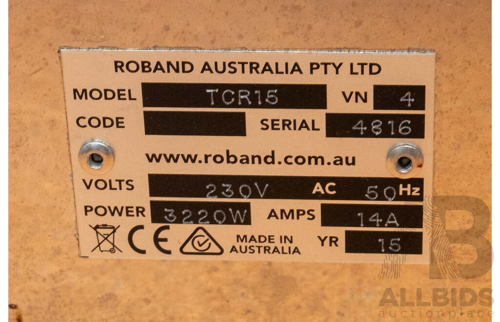 Roband Commercial Electric Conveyor Toaster - TCR15