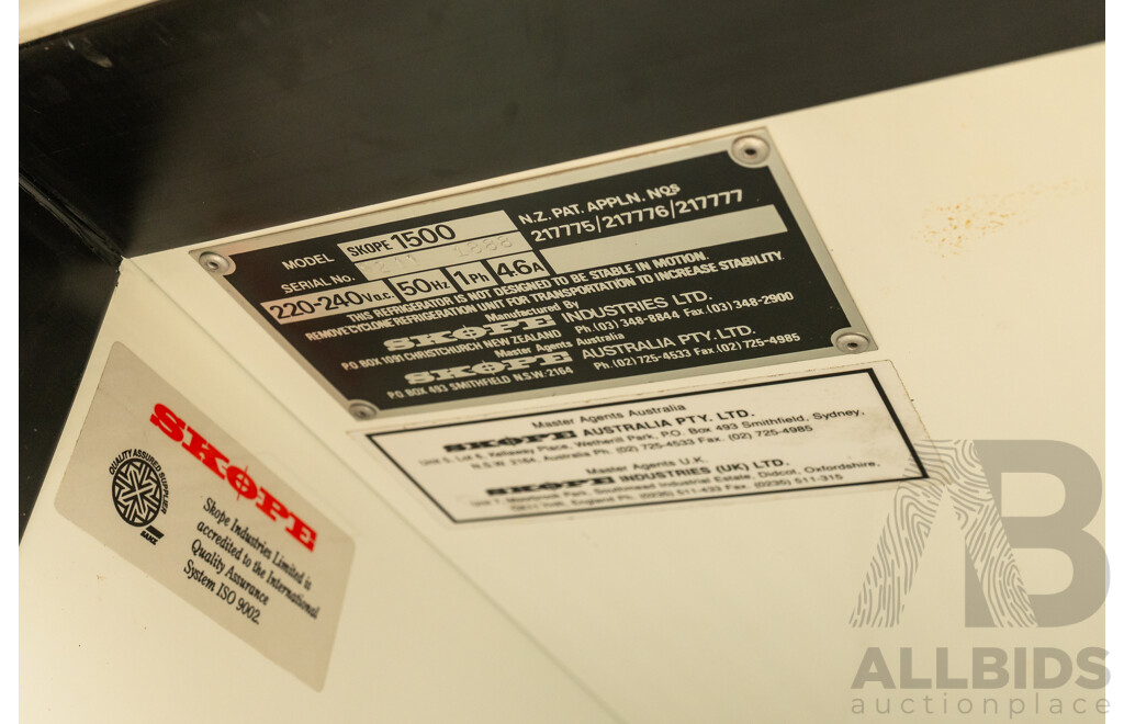 Skope 1500 Litre Three Door Upright Commercial Display Refrigerator