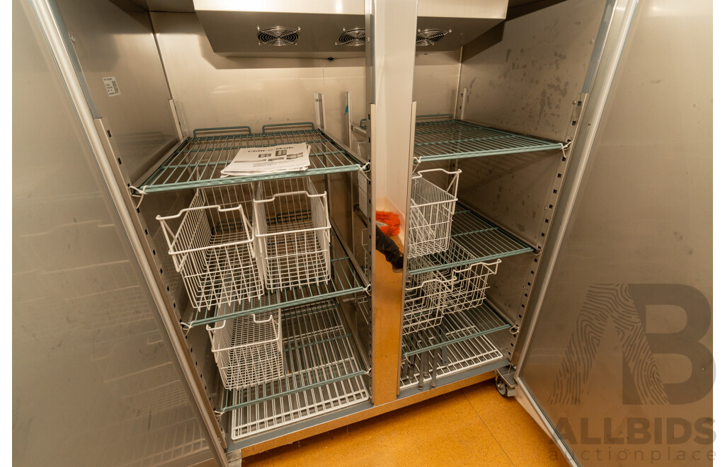 Chill-O-Matic Litre Two Door Stainless Steel Upright Commercial Freezer - CWX-GN1200BT