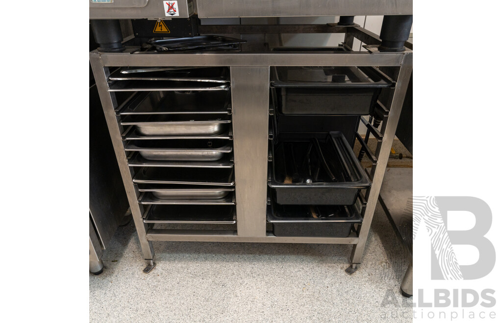 Rational Electric Combi Oven with Stand and Utensils