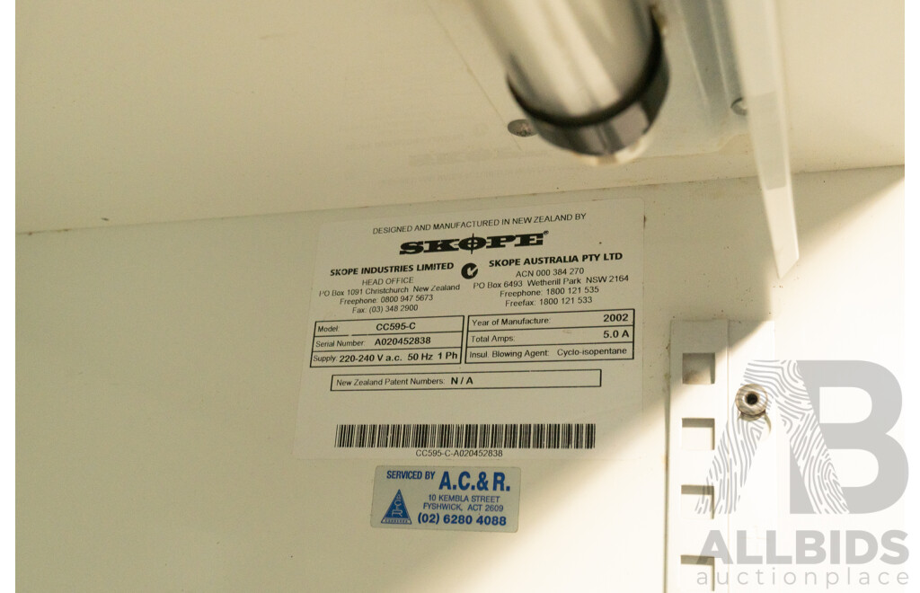 Custom Built U Shaped Stainless Steel Bench with Three Sinks, Hobart Washer, Hobart Garbage Disposal Unit and Skope Under Bench Fridge