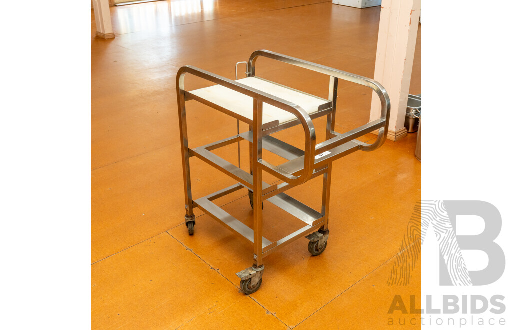Stainless Steel Gastronomy Trolley with Polyethylene Chopping Board