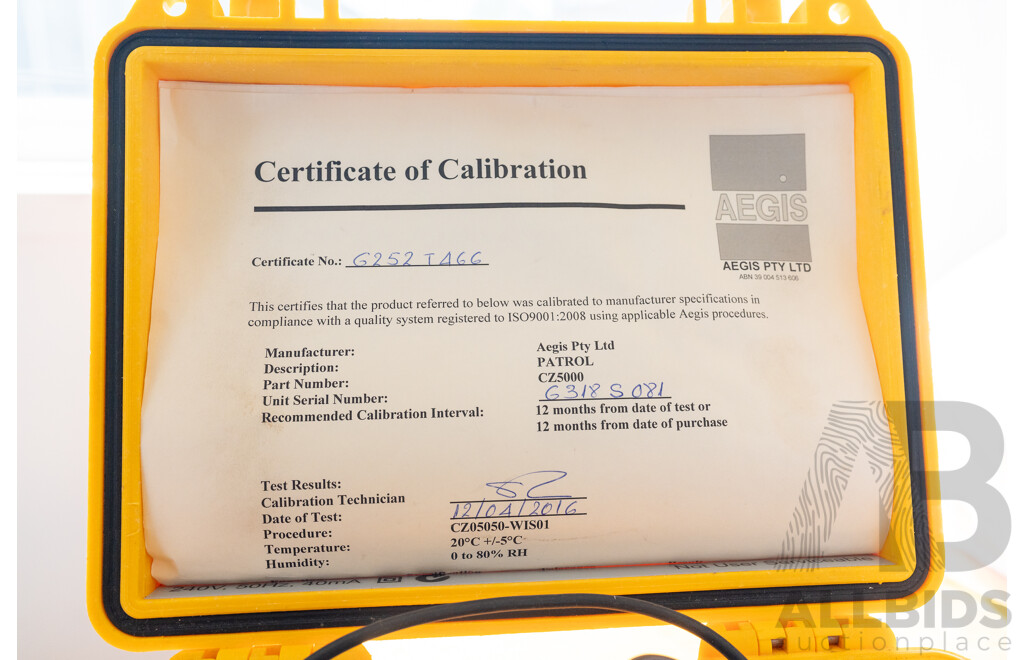 Aegis CZ5000 Portable Appliance Tester