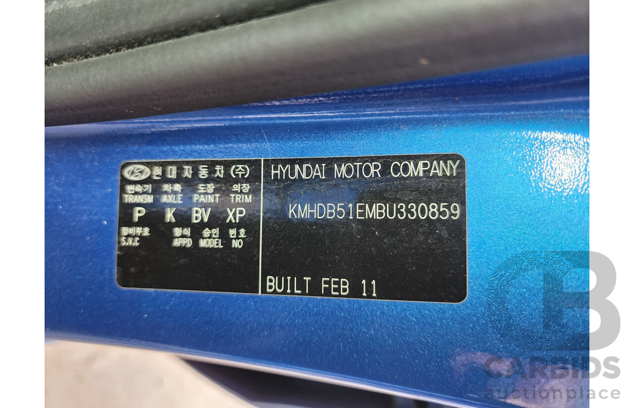 3/2011 Hyundai i30 SX FD MY11 5d Hatchback Blue 2.0L