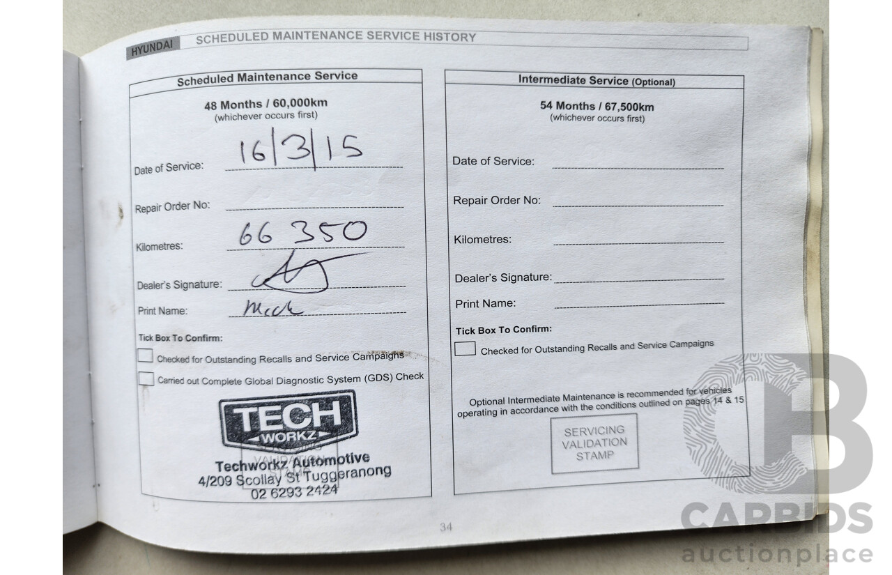 3/2011 Hyundai i30 SX FD MY11 5d Hatchback Blue 2.0L