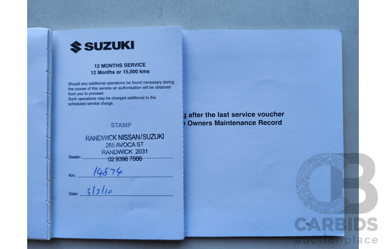 6/2009 Suzuki Grand Vitara (4x4) JT MY08 UPGRADE 4d Wagon White 2.4L