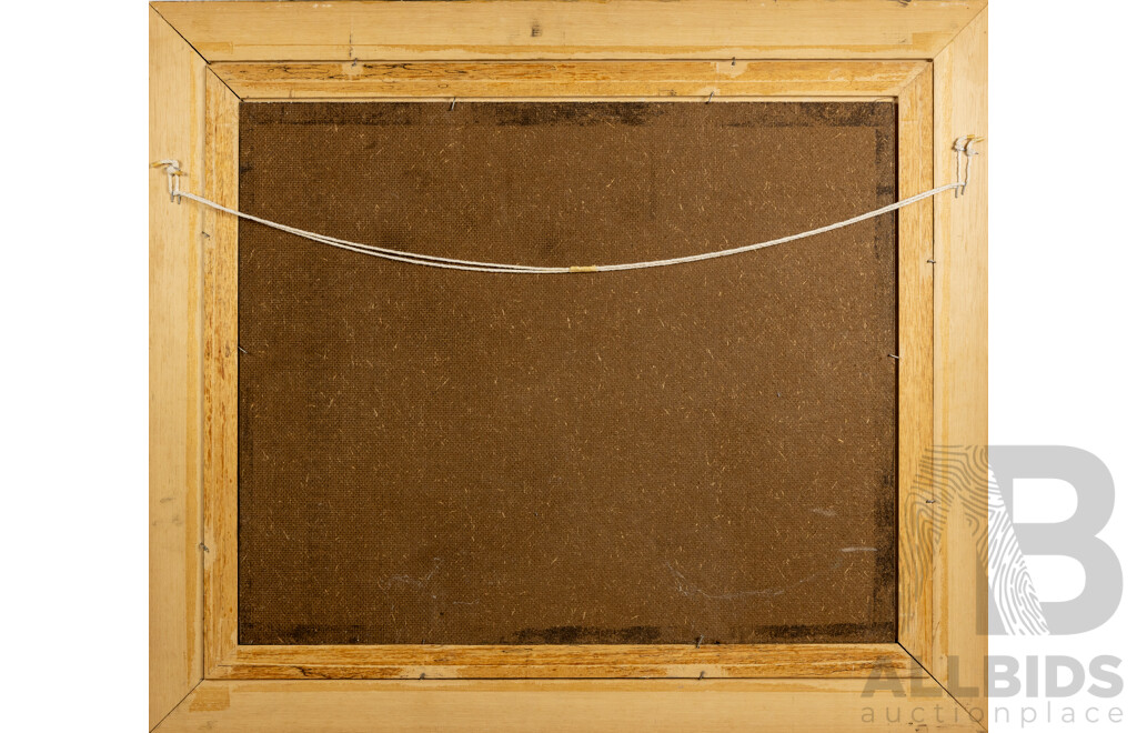 David Emerson (20th Century, Australian), Afternoon in the Paddock, Nice Vintage Colour Print on Board After Original (1977), 70 x 79 cm (frame)