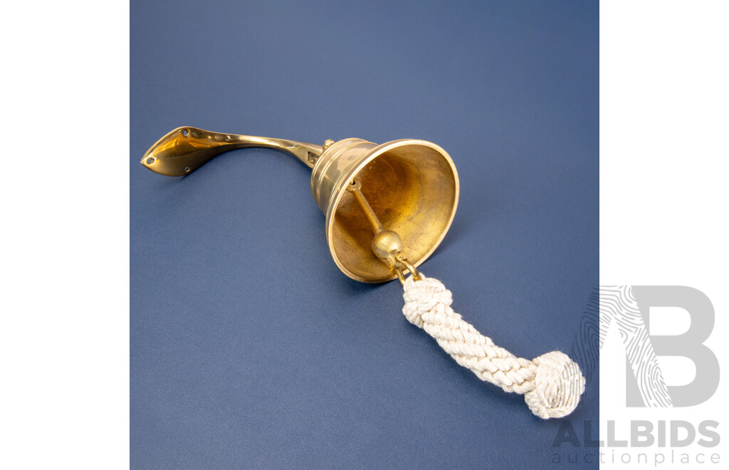 Reproduction Brass Wall Mount Ships Bell