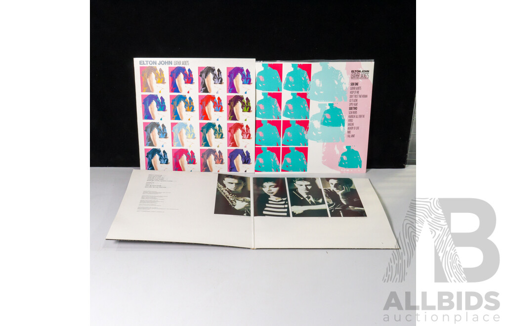 Collection of Seven Popular Music LPs Inc Supertramp, Sade, the Police, Elton John, Crowded House  and More