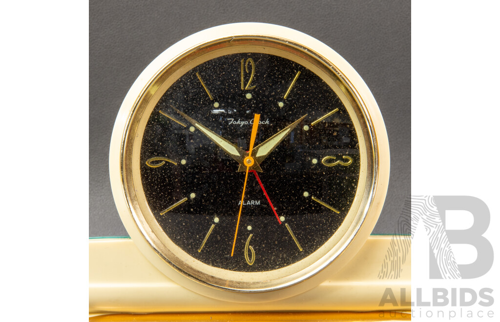 Vintage Plastic Tokyo Mantle Clock, Japan