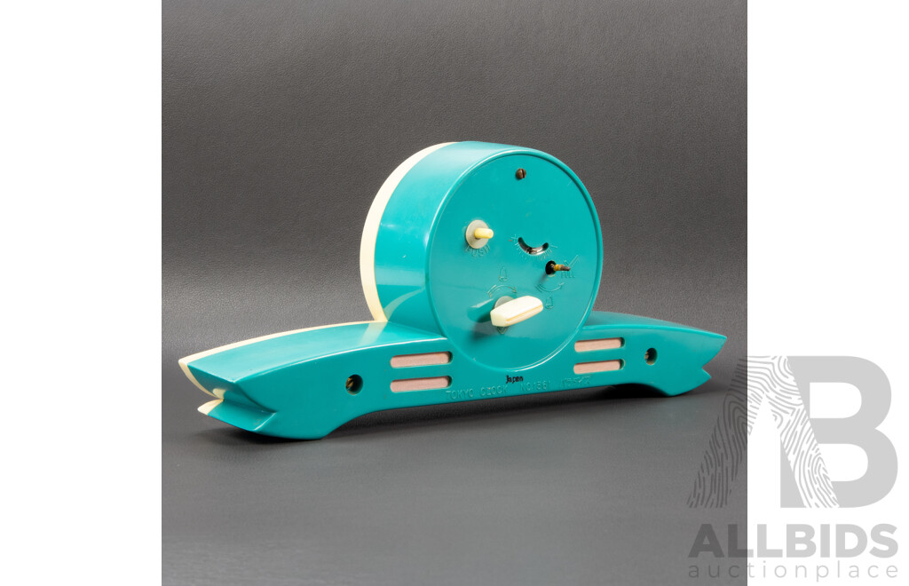 Vintage Plastic Tokyo Mantle Clock, Japan