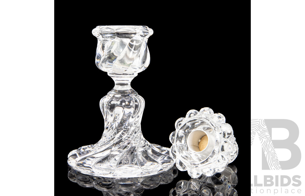 Vintage French Crystal Candle Stick by Baccarat