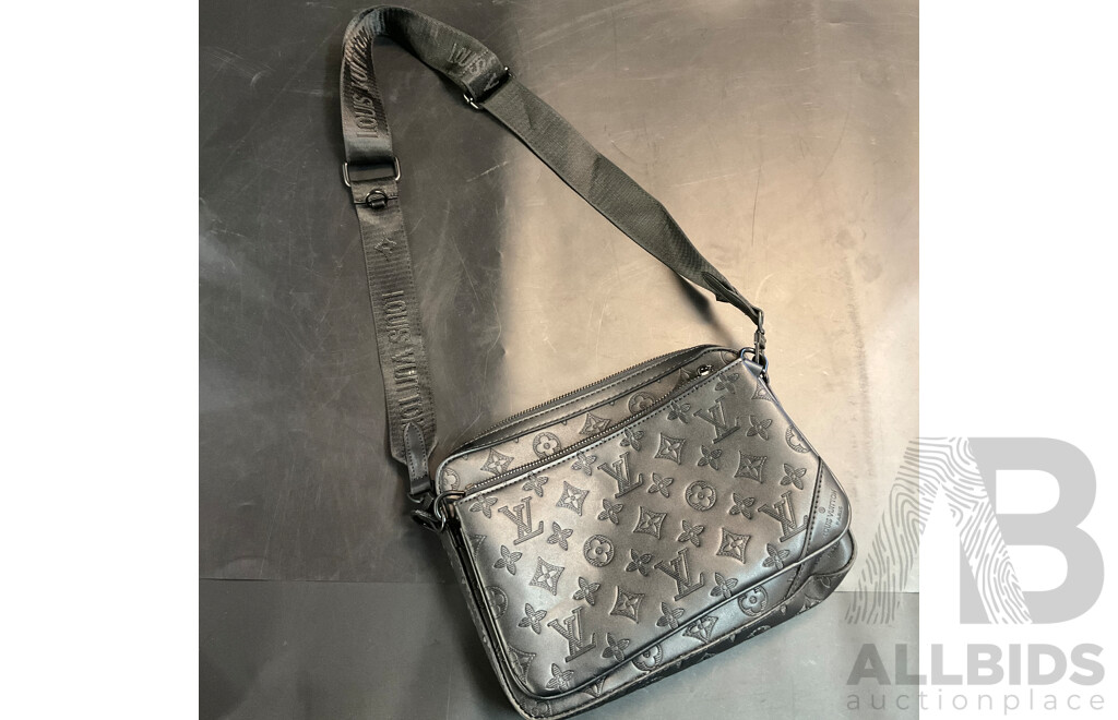 Monogram Shadown Leather Messenger Bag  Branded Louis Vuitton
