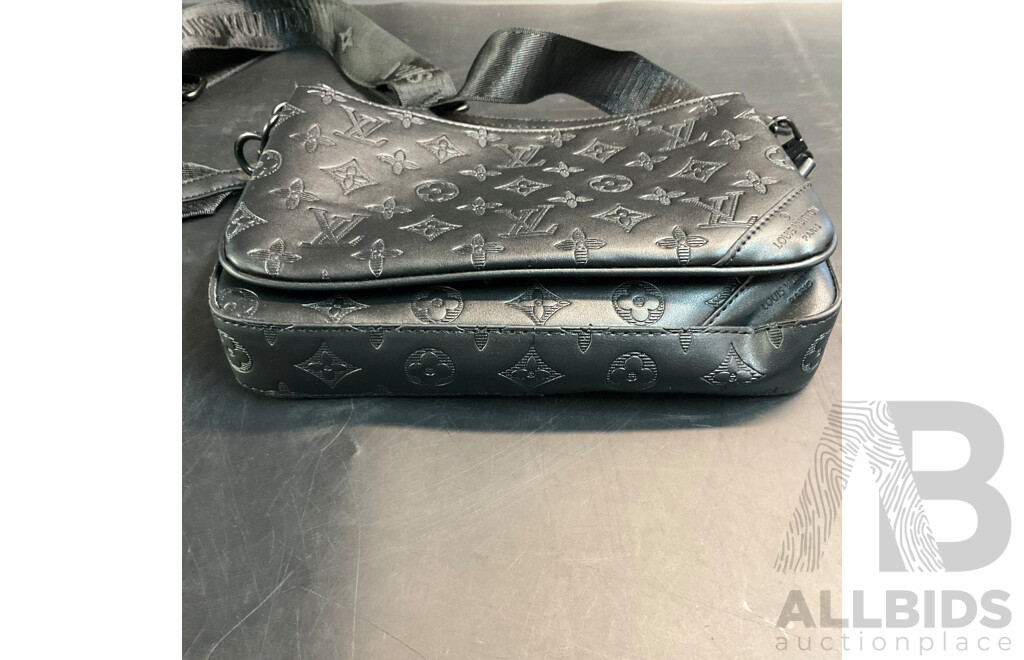 Monogram Shadown Leather Messenger Bag  Branded Louis Vuitton
