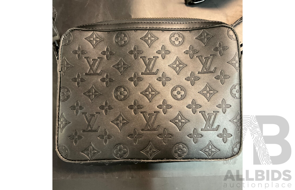 Monogram Shadown Leather Messenger Bag  Branded Louis Vuitton