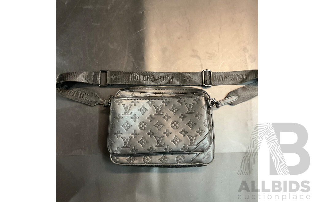 Monogram Shadown Leather Messenger Bag  Branded Louis Vuitton