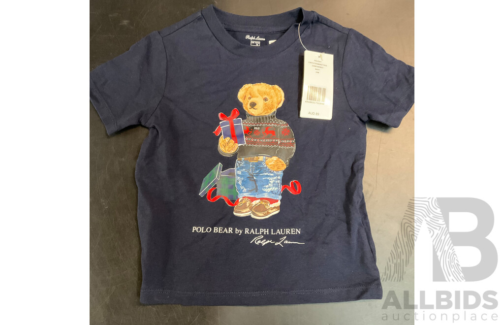 Hugo Pocketsquare 33x33cm & Ralph Lauren Size 24M T-Shirt - Lot of 2