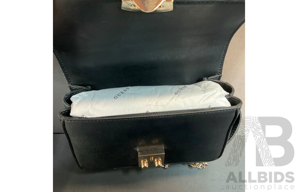 Guess Mini Pink Crossbody Bag & Mini Eliette Black Shoudler Bag - Lot of 2