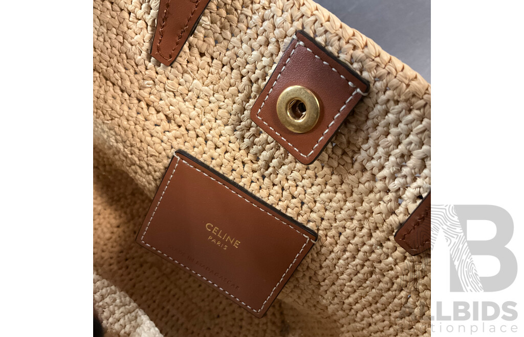 Nano Classic Raffia Bag Branded Celine