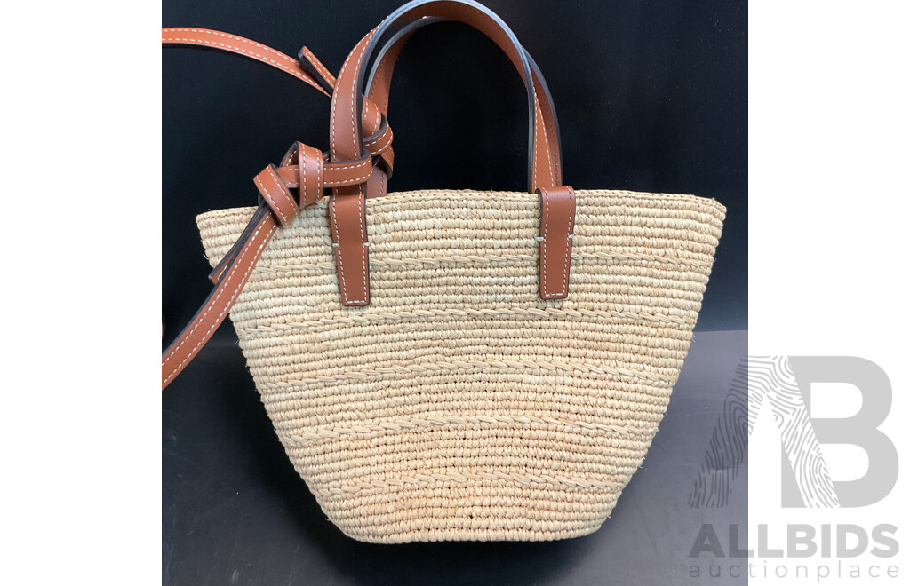 Nano Classic Raffia Bag Branded Celine