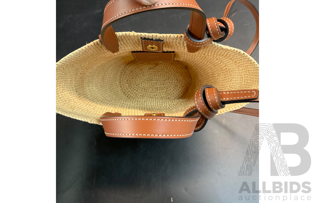 Nano Classic Raffia Bag Branded Celine