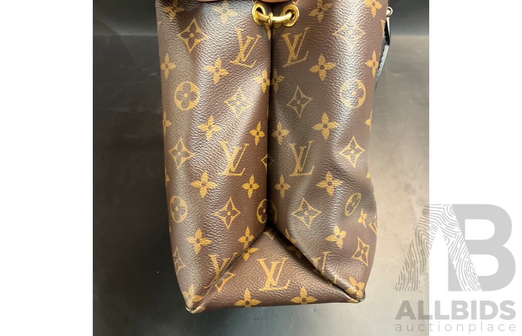 Flower Tote Monogram Leather Hand Bag Branded  Louis Vuitton