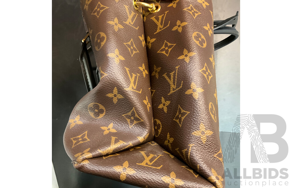 Flower Tote Monogram Leather Hand Bag Branded  Louis Vuitton