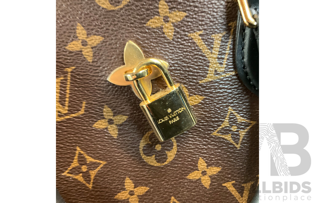 Flower Tote Monogram Leather Hand Bag Branded  Louis Vuitton