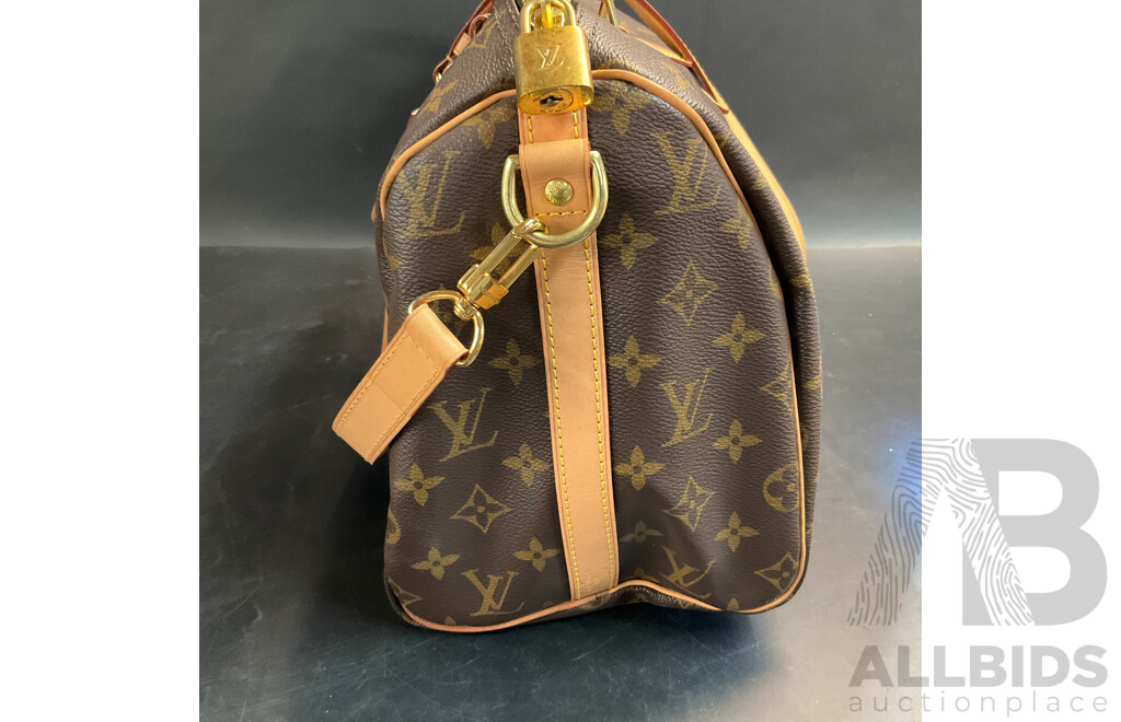 Monogram Leather Handbag Branded  Louis Vuitton