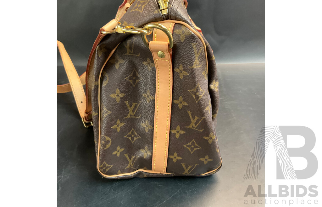 Monogram Leather Handbag Branded  Louis Vuitton