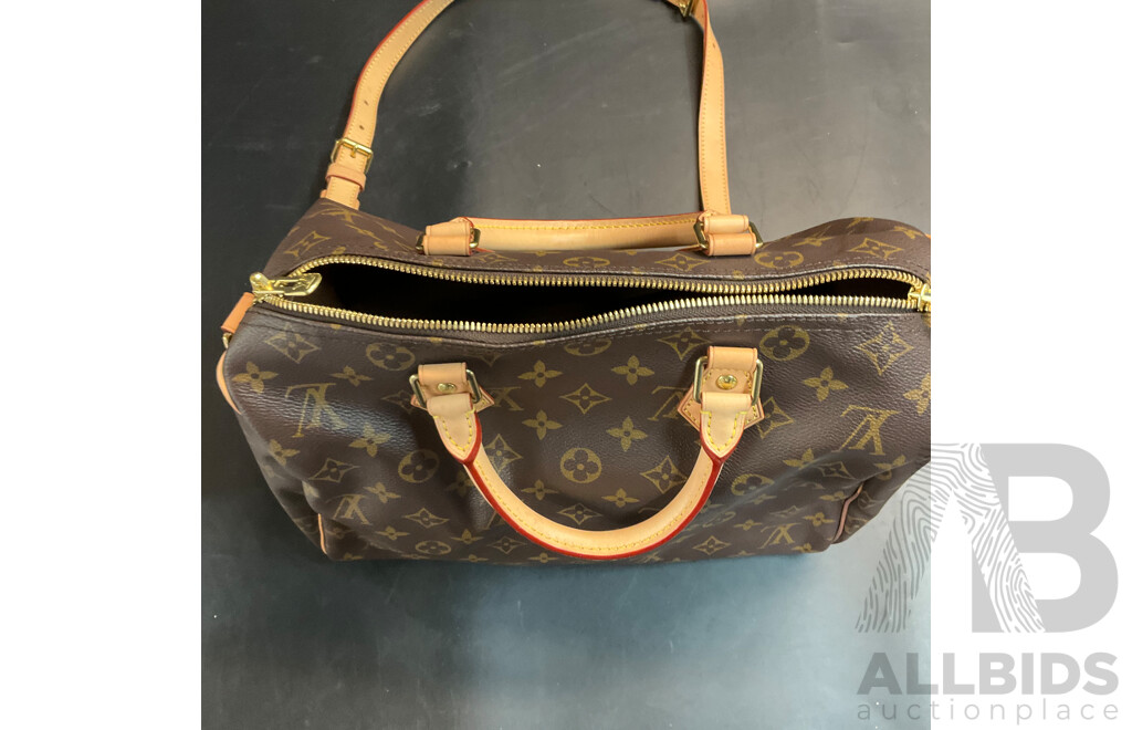 Monogram Leather Handbag Branded  Louis Vuitton