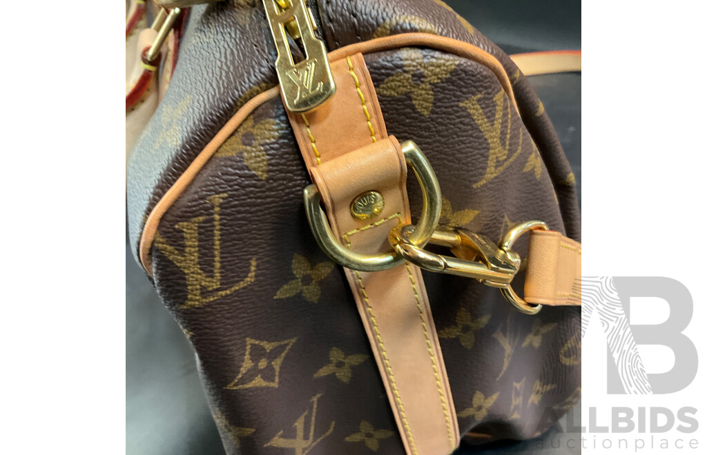 Monogram Leather Handbag Branded  Louis Vuitton