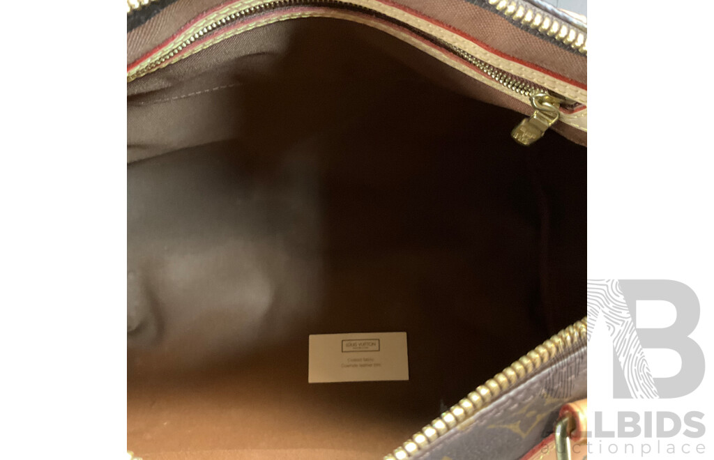 Monogram Leather Handbag Branded  Louis Vuitton