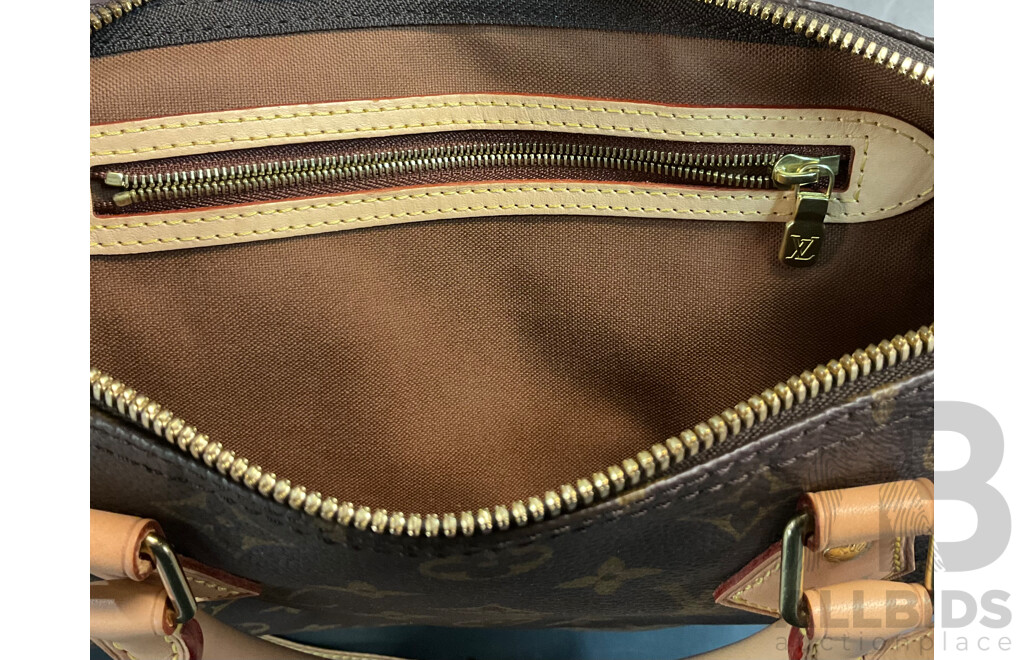 Monogram Leather Handbag Branded  Louis Vuitton