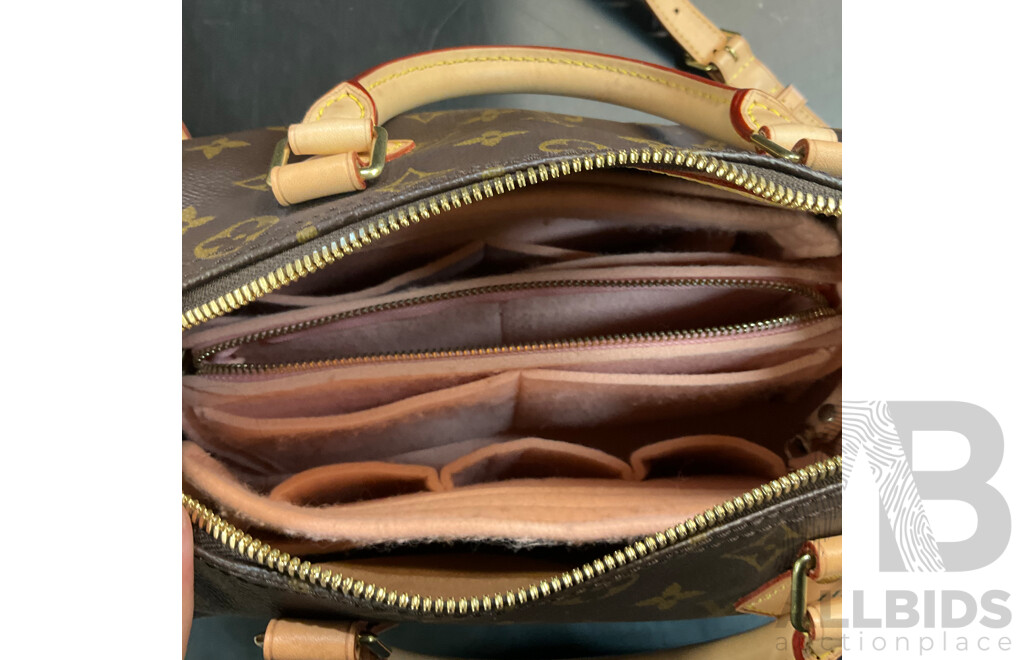 Monogram Leather Handbag Branded  Louis Vuitton