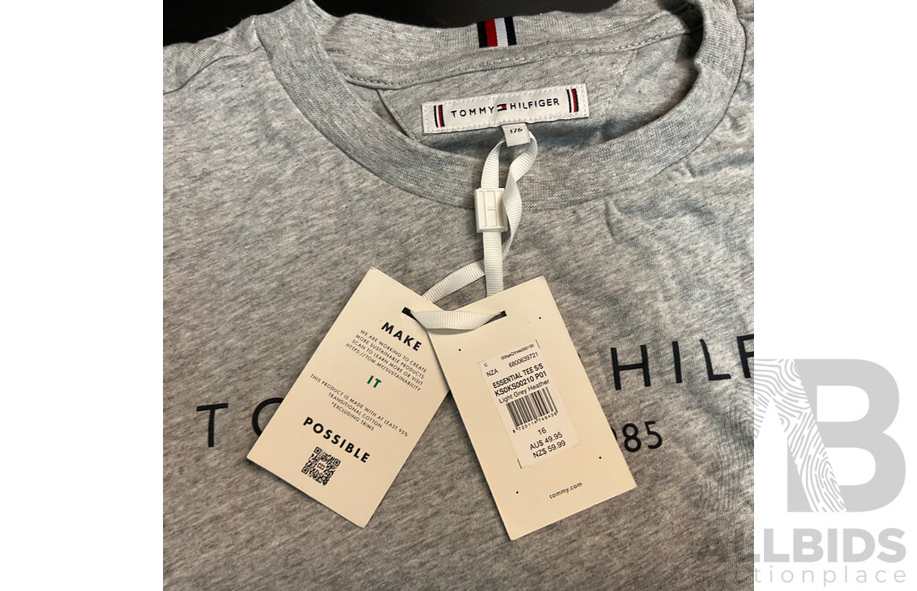 NIKE Womens Blue Dri-FIT Top Size S & Tommy Hilfiger Boy's Tee Size 14 & 2 Sets of 3-Pack Men's Size 6-10 Socks