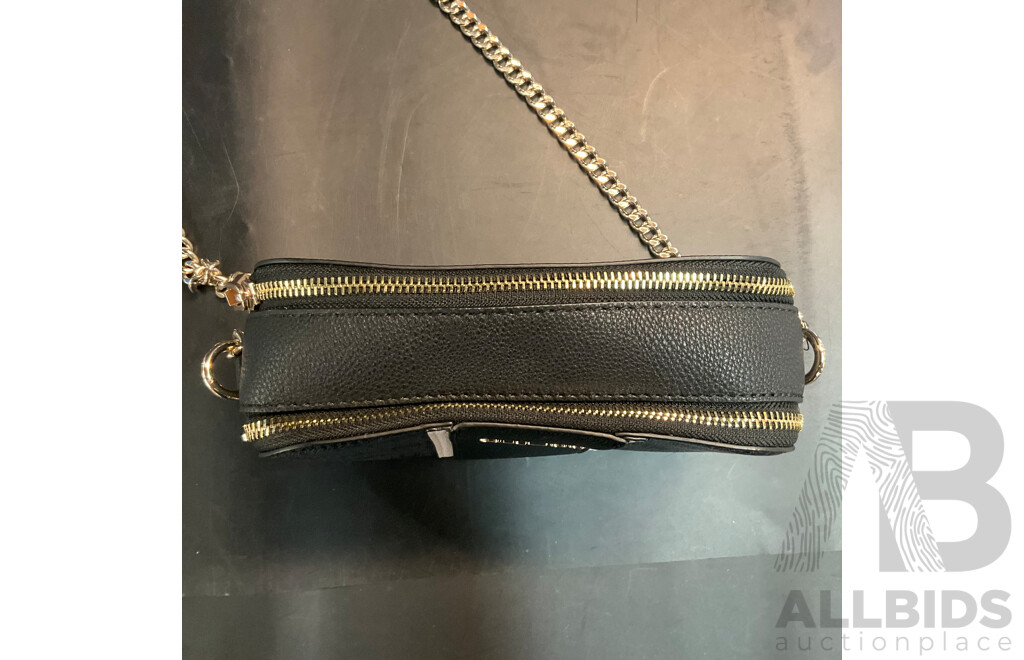 Guess Cathleen Logo Crossbody Bag - Black