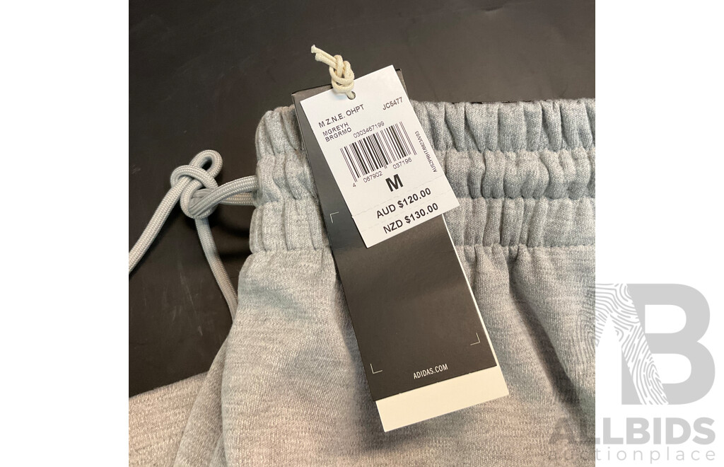 Adidas Stadium Black Tee Size S & Mens Z.N.E. Open Hem Track Pants Size M