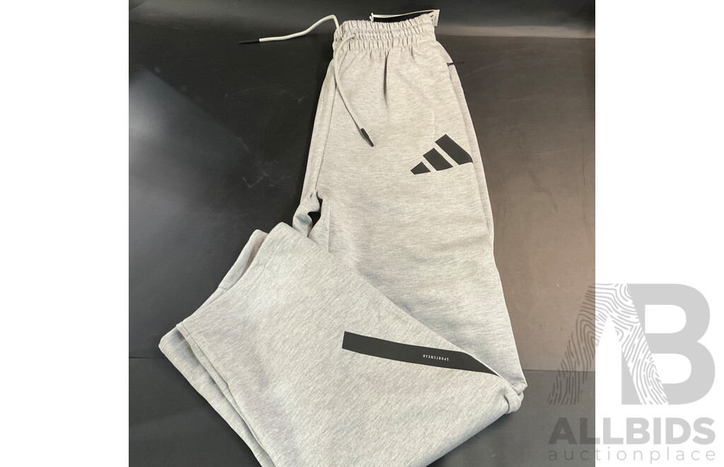 Adidas  Mens Z.N.E. Tee & Open Hem Track Pants - Size S