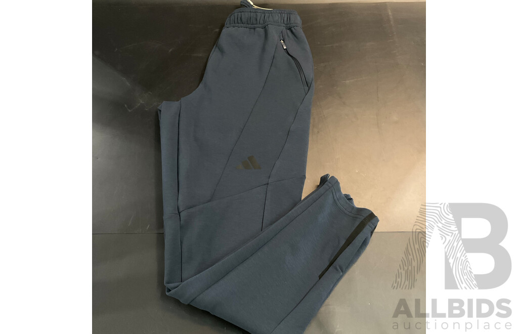 Adidas Black Clima Cool Black Pants & Navy Knit Pant - Size S